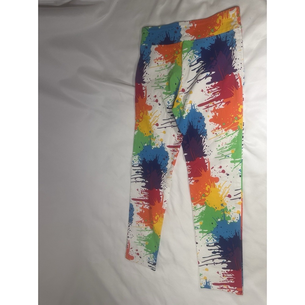 Women's Krazy Larry Paint Splash Pull On Pants Size 2